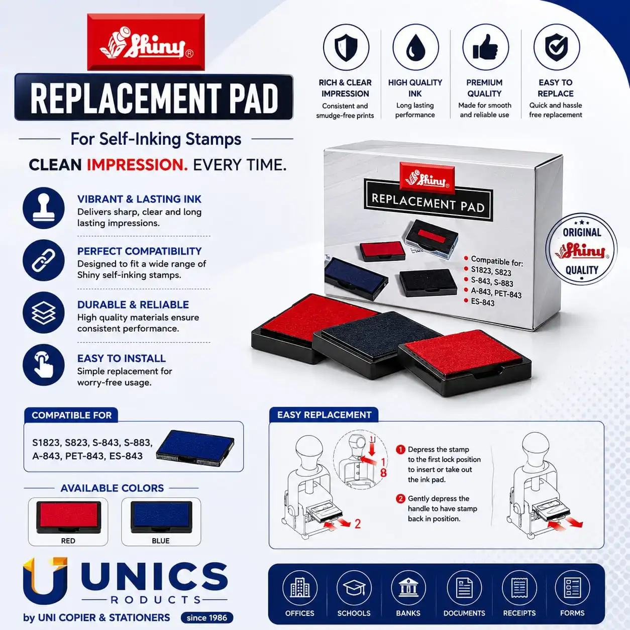 Shiny Replacement Pad