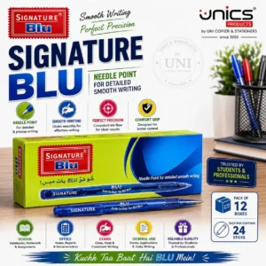 Signature Blu Needle Point Pen - Pack of 10
