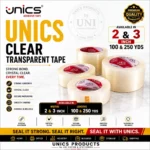 UNICS Clear Transparent Tape