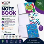 UNICS Eco Card NoteBook - Size: 8 × 6.5 Inches