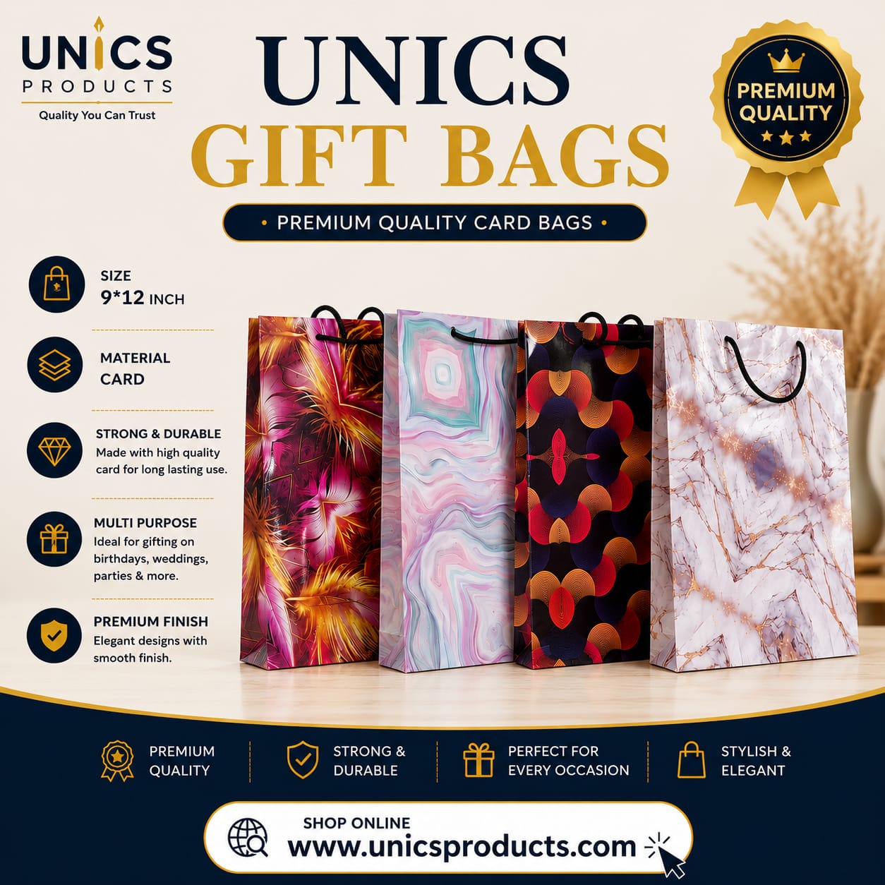 UNICS Gift Bags - Pack of 12 - Image 2