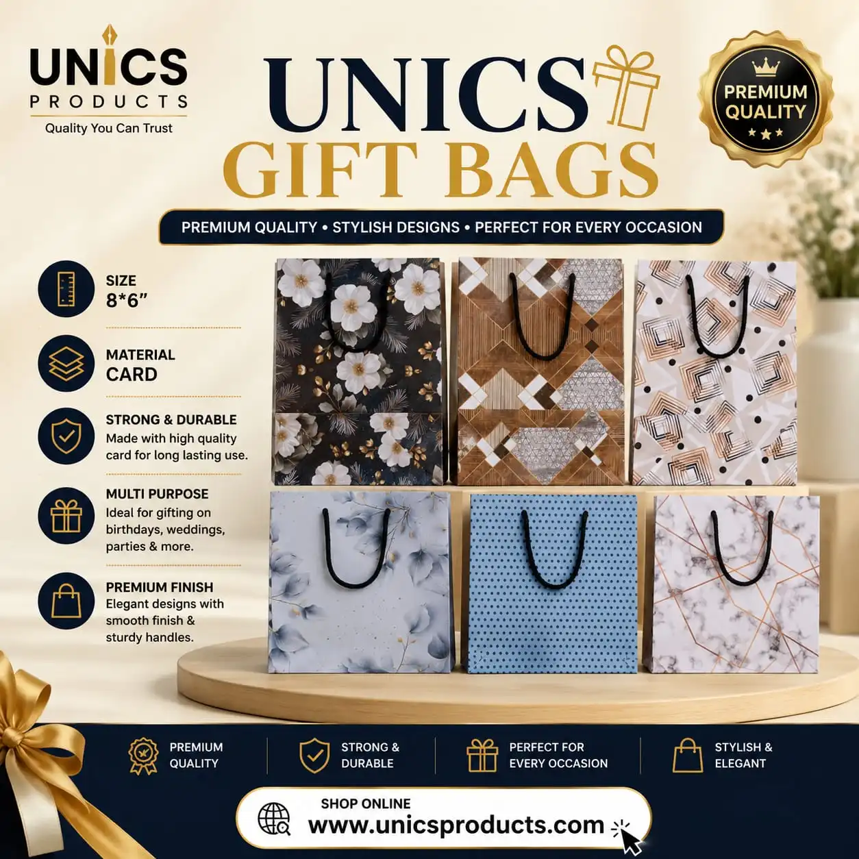 UNICS Gift Bags - Pack of 12 - Image 4