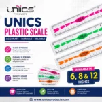 UNICS Plastic Scale - Pack of 12