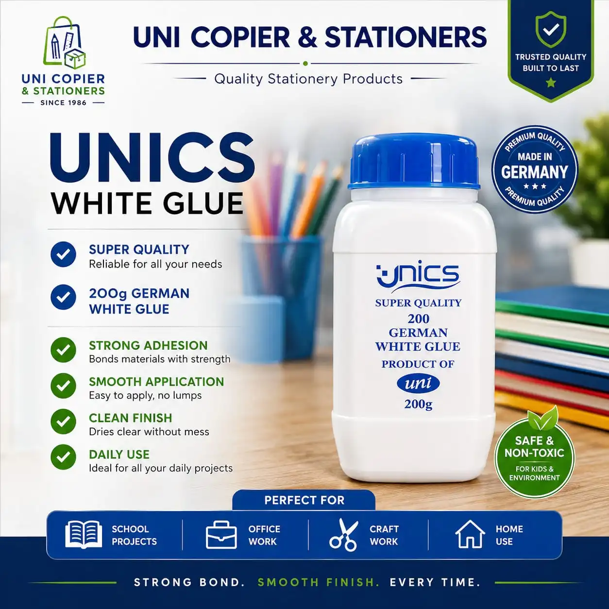 UNICS White Glue - 200G