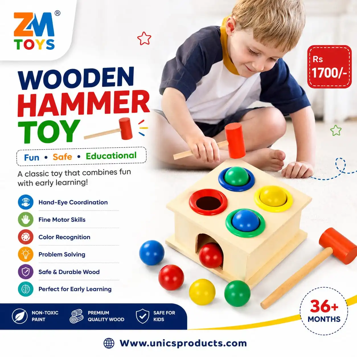 Wooden Hammer Toy
