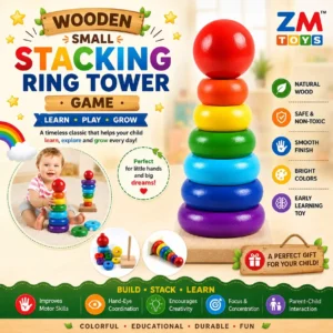 Wooden Small Stacking Ring Tower Game