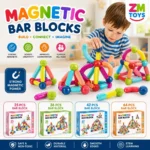 Colorful Magnetic Bar Blocks Set