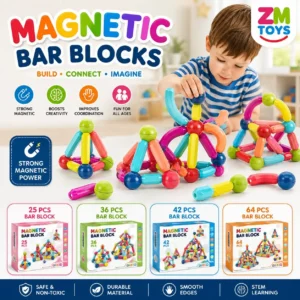 Colorful Magnetic Bar Blocks Set