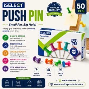 iSELECT Push Pins - 50 Pieces