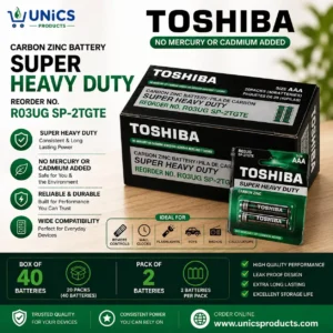 TOSHIBA Super Heavy Duty AAA Batteries