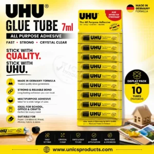 UHU Glue Tube 7ml - Pack of 10