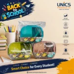 3 Compartment Bento Lunch Box  - Art No. A372A