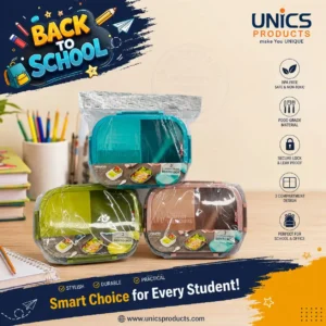 3 Compartment Bento Lunch Box  - Art No. A372A