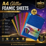 A4 Glitter Foamic Sheets
