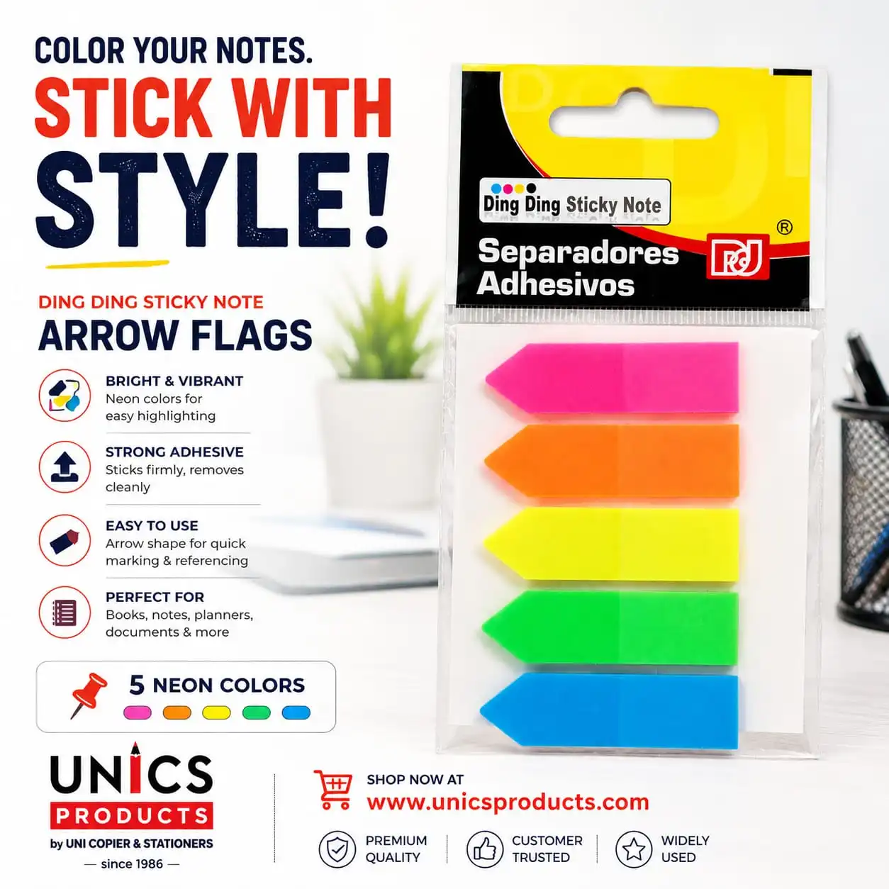 Arrow Flags Sticky Notes - The Perfect Solution for Bookmarking