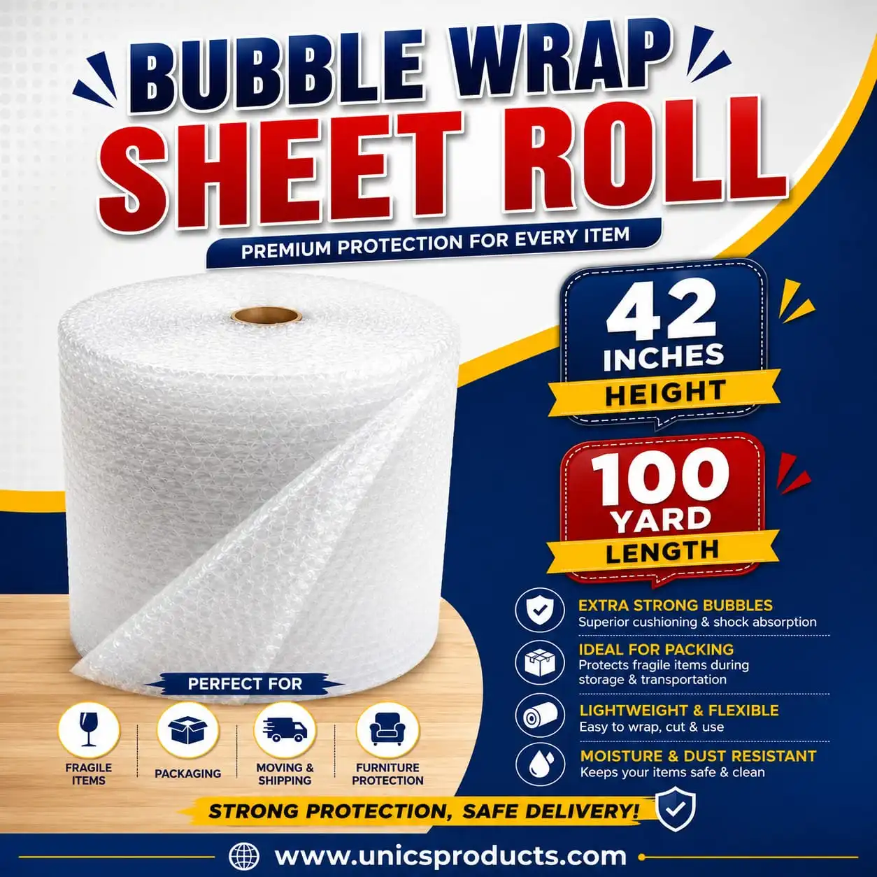 Bubble Wrap Sheet Roll