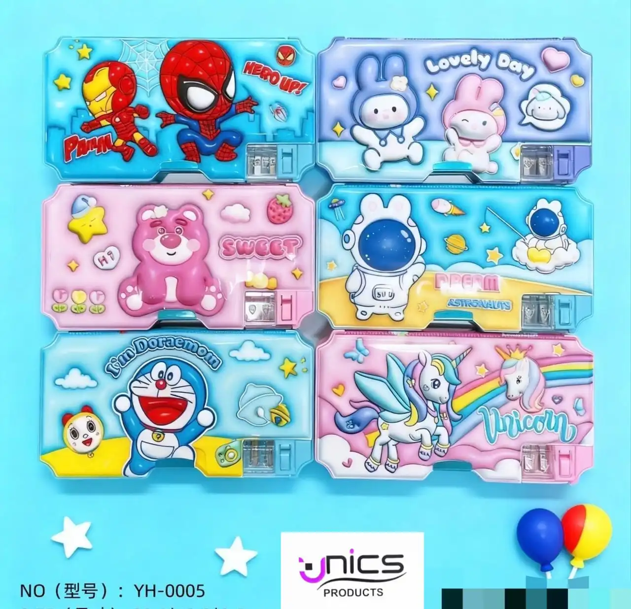 Cartoon Theme Pencil Box No: YH-0005