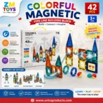 Colorful Magnetic Pipe Line Building Block