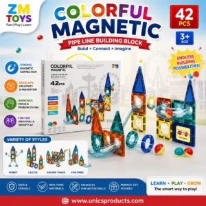 Colorful Magnetic Pipe Line Building Block