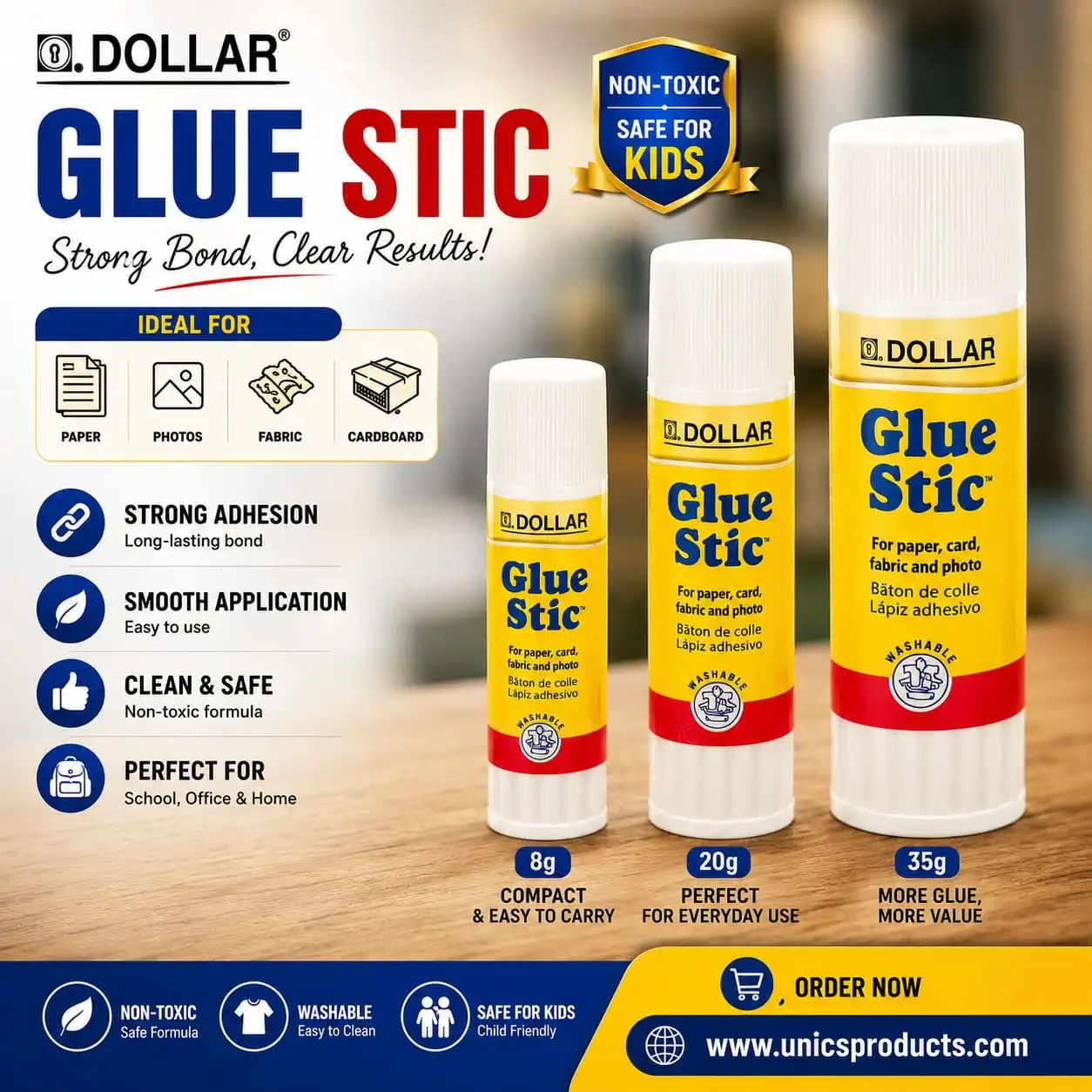 DOLLAR Glue Stic – Strong Bond, Clean Results