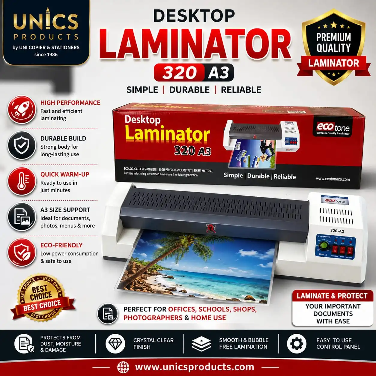 Desktop Laminator 320 A3
