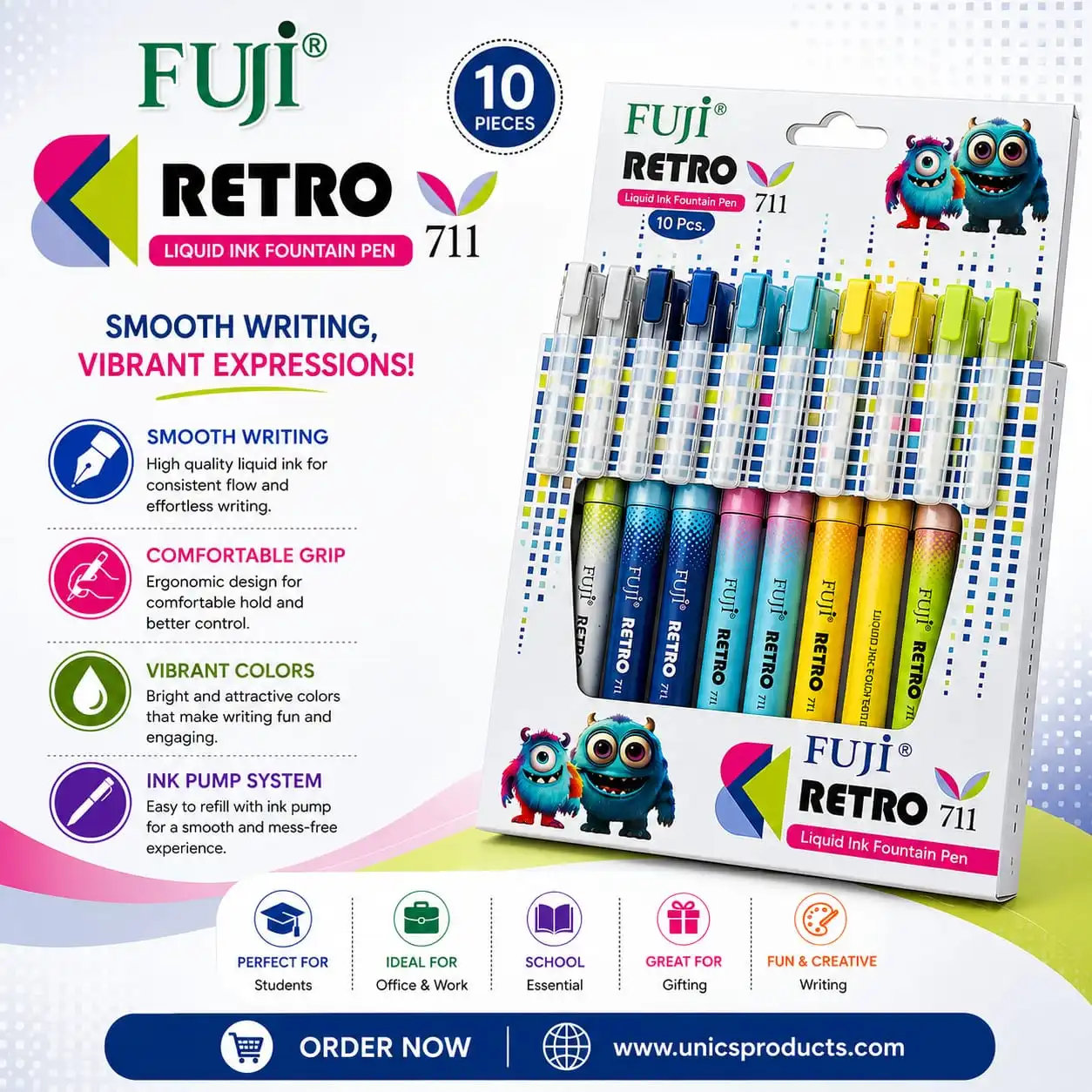 FUJI RETRO Liquid Ink Fountain Pen