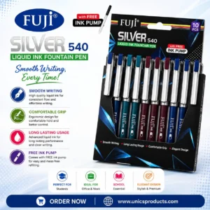 FUJI Silver 540 Liquid Ink Fountain Pen