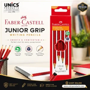 Faber-Castell Junior Grip Writing Pencils - Pack of 12