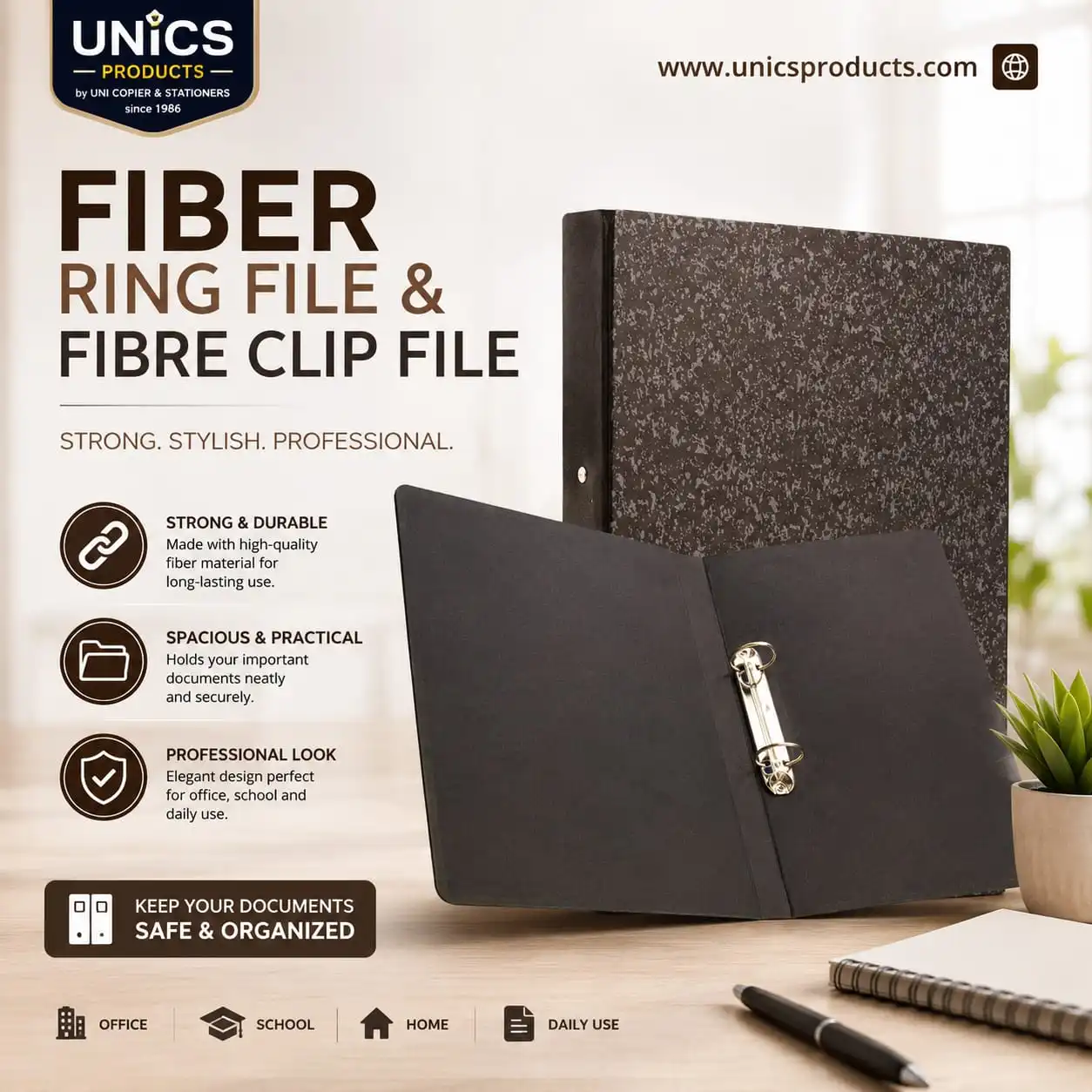 Premium Fiber Ring File & Fiber Clip File