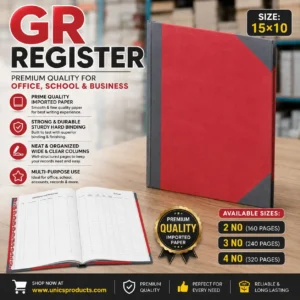GR Register - Size: 15 × 10 Inches