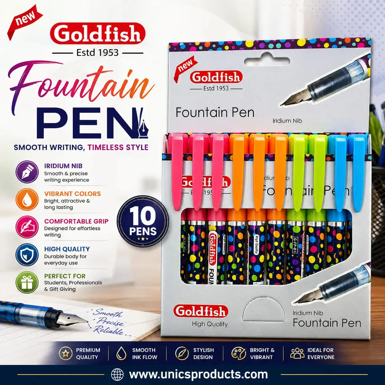 Goldfish Fountain Pen – Iridium Nib