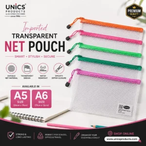 Imported Transparent Net Pouch