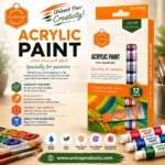 KeepSmiling Acrylic Paint – 12 Colors Set
