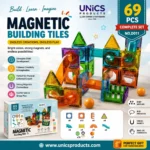Magnetic Building Tiles – 69 Pieces