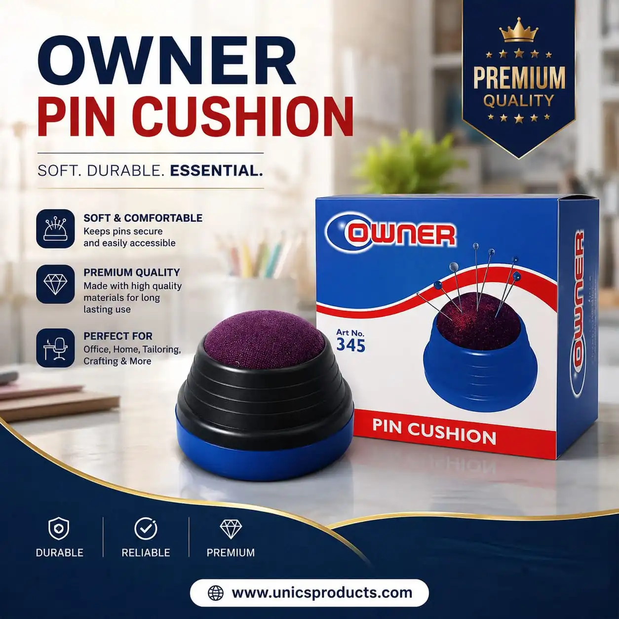 OWNER Pin Cushion – Art No. 345