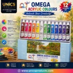 Omega Acrylic Color Set – 12 Colors
