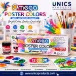 Omega Poster Colors – 12 Colors (30cc)