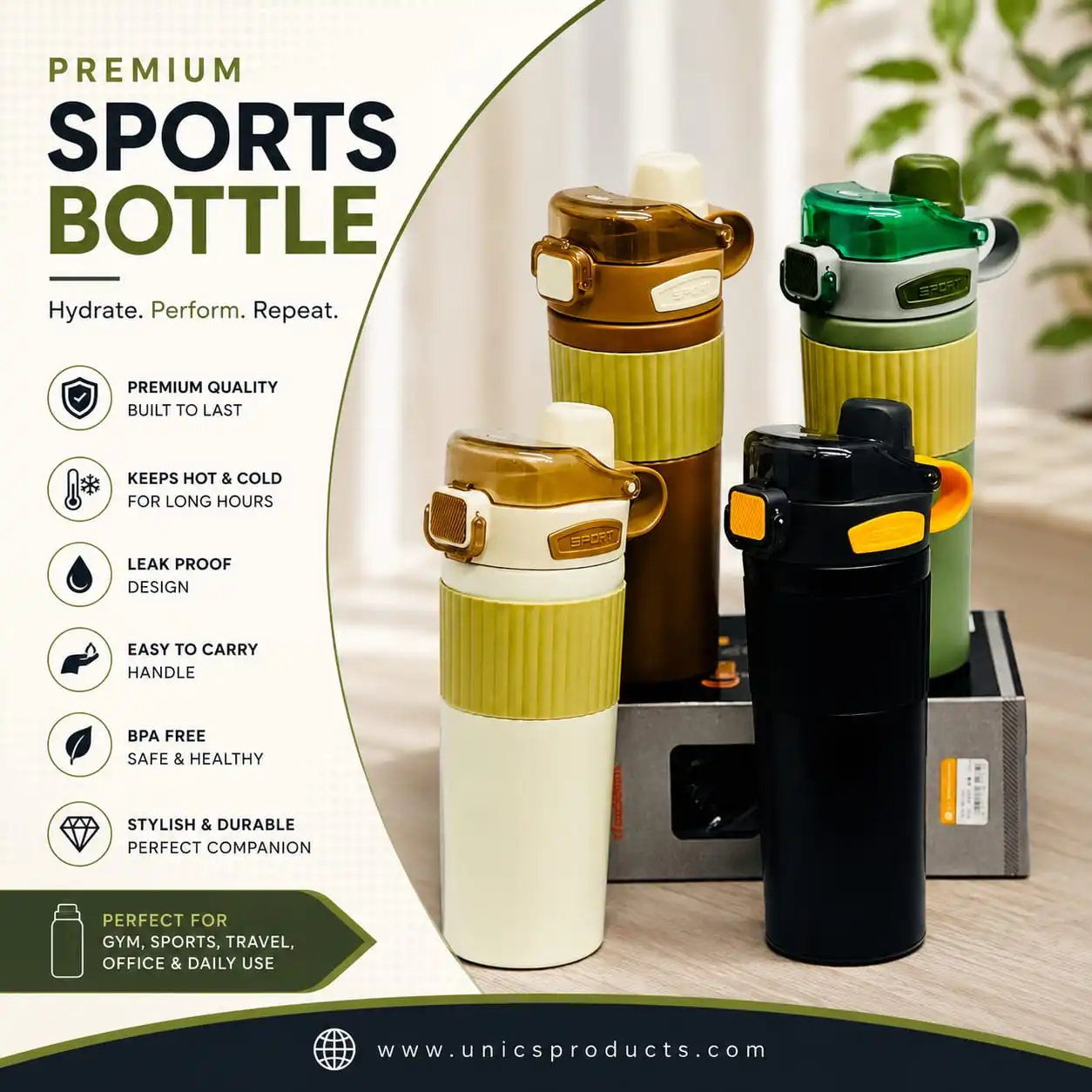 Premium Sports Bottle – 500ml Art # 5181
