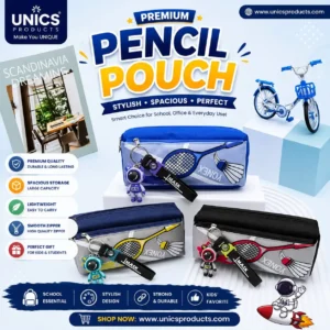 Premium Sports Theme Pencil Pouch - Art No. 7753