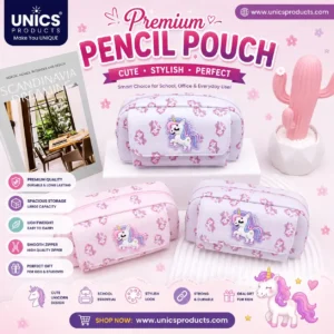 Premium Unicorn Pencil Pouch - Art No. 3596