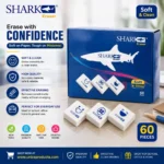 SHARK Soft & Clean Eraser - Box of 60 Pieces