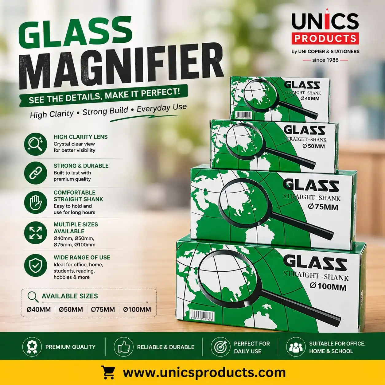 See Every Detail with Glass Magnifiers