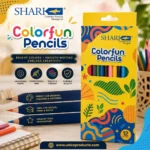 Shark Colorfun Pencils – 12 Color Pack