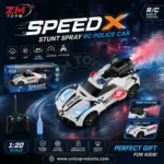 Speed X Stunt Spray RC Police Car