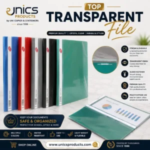 TOP Transparent File- Durable & Reusable