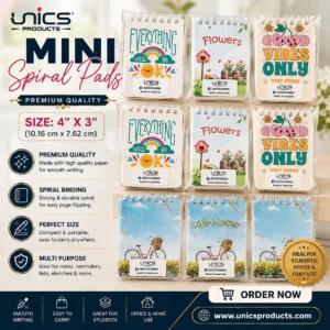 UNICS Mini Spiral Pads – Premium Quality - Size: 4" × 3"