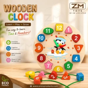 Wooden Clock – Fun Learning for Little Minds