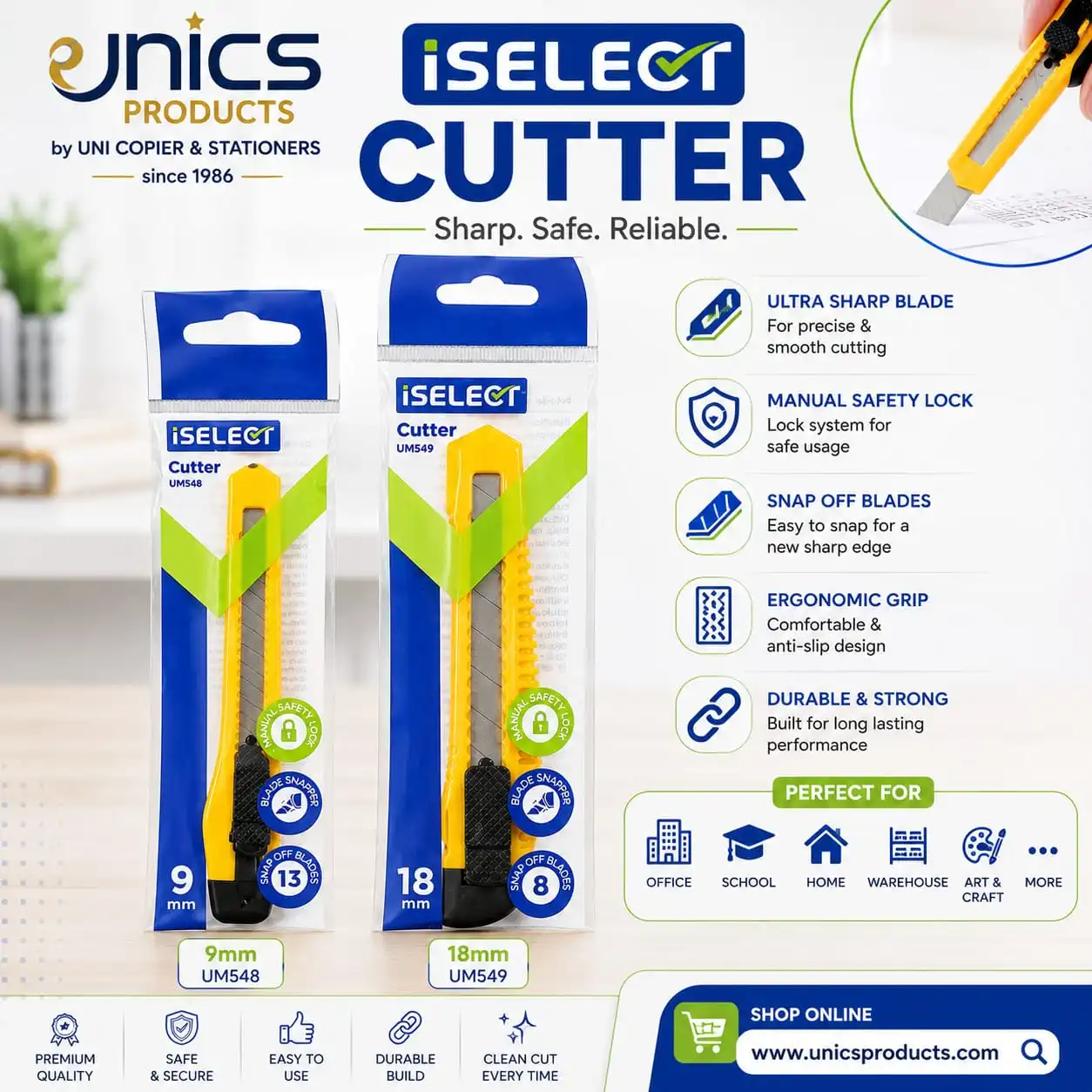 iSELECT Premium Cutter – Sharp. Safe. Reliable
