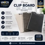 Clip Board with Secure Metal Clip