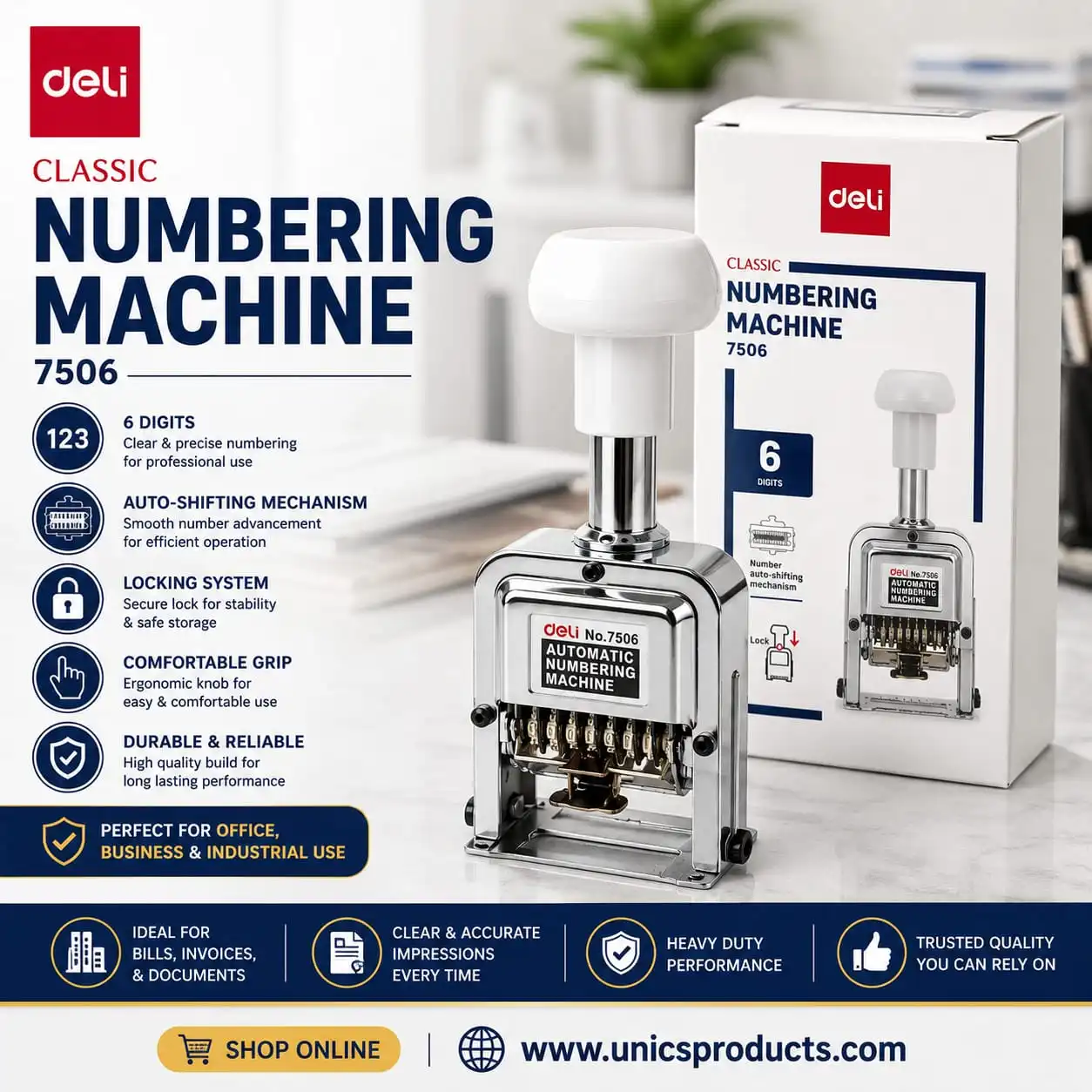 Deli Classic Numbering Machine – 7506